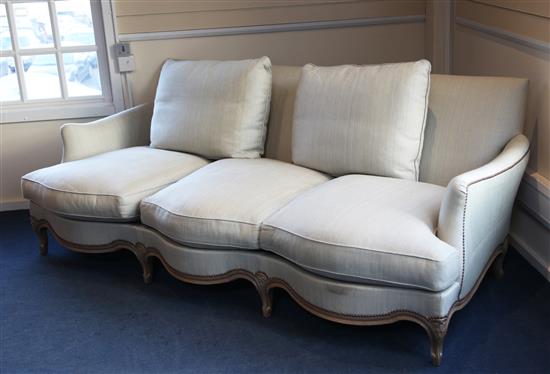 A Linley French style three seater settee,